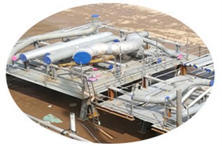 蓬莱某客户管线出口海运3个月使用气相防锈粉末VCI-4201